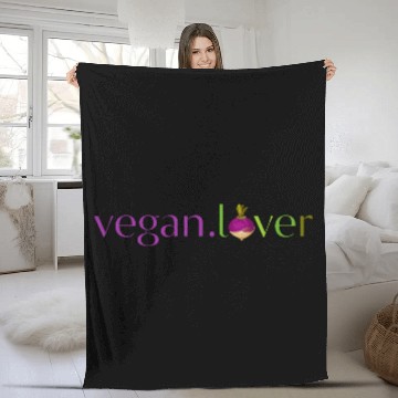 Discover Vegan lover turnip Fleece Blankets