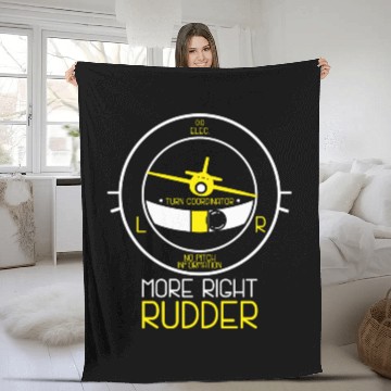 Discover Funny Aviation Aircraft Flight Instructor Gift Fleece Blankets