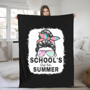 Discover Retro Last Day Of School Schools Out For Summer Te Fleece Blankets