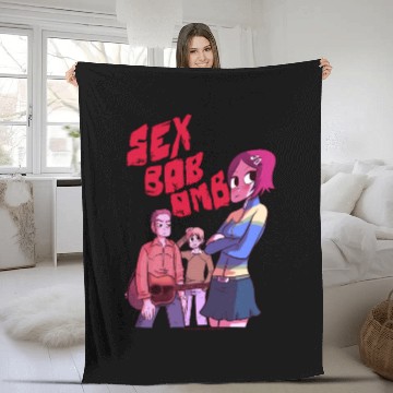 Discover Scott Pilgrim Vs The World Bob Omb Band Fleece Blankets