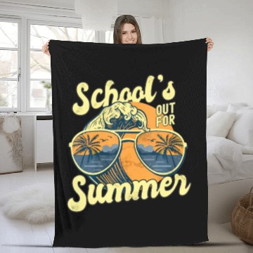 Discover Schools Out For Summer For Teacher Cool Last Day V Fleece Blankets