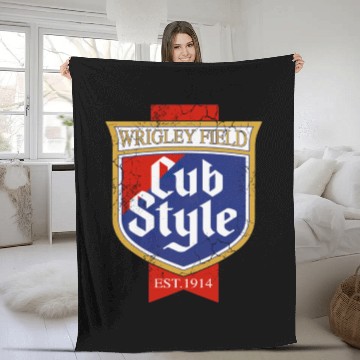 Discover Cub Style Vintage Chicago Fleece Blankets