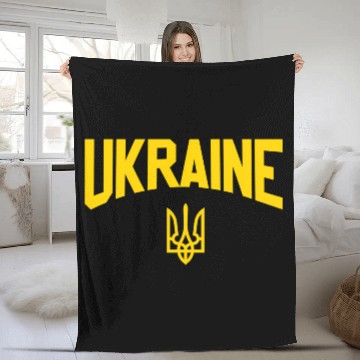 Discover 52373 Ukraine Flag Trident Fleece Blankets