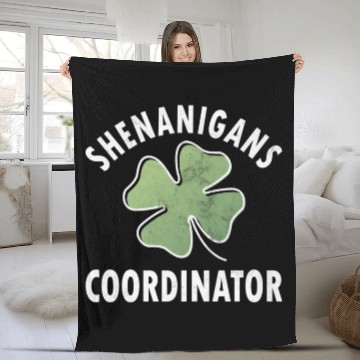 Discover Shenanigans Coordinator Saint Patric Day Fleece Blankets