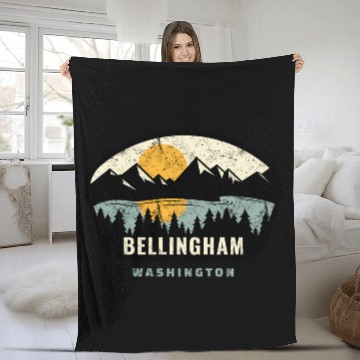 Discover Bellingham Washington Wa Vacation Fleece Blankets