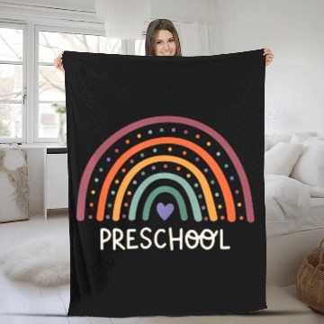 Discover Preschool Teacher Back To School Fleece Blankets