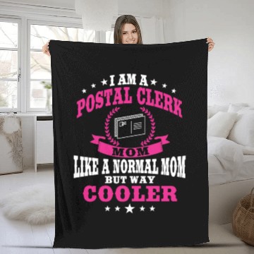 Discover Great Postal Clerk Mom Post Office Mother's Day Fleece Blankets