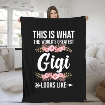 Discover The World'S Greatest Gigi Loo Like Grandma Fleece Blankets