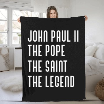 Discover Saint John Paul Ii Jp2 Catholic Pope Legend Fleece Blankets
