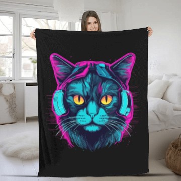 Discover Not Just Music Fleece Blankets