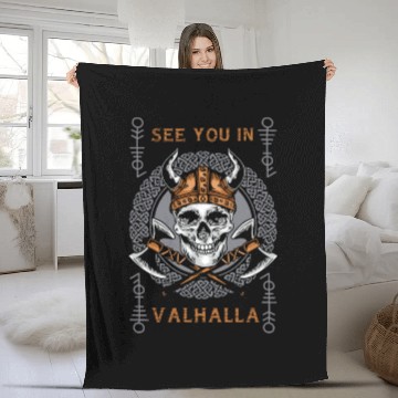 Discover See You In Valhalla Fleece Blankets