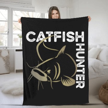 Discover Catfishing For Channel Catfish Boilies Fishing Fleece Blankets