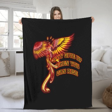 Discover Phoenix Firebird Mythical - Why Give Up When You Fleece Blankets