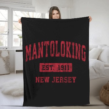 Discover Mantoloking New Jersey Nj Sports Red Fleece Blankets