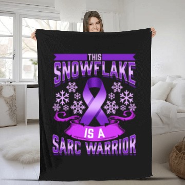 Discover Sarcoidosis Snowflake Sarc Sarcoidosis Warrior Fleece Blankets