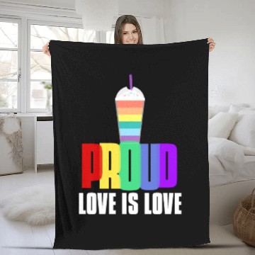 Discover Proud LGBT Fleece Blankets Love is Love Fleece Blankets LGBTQ Pride