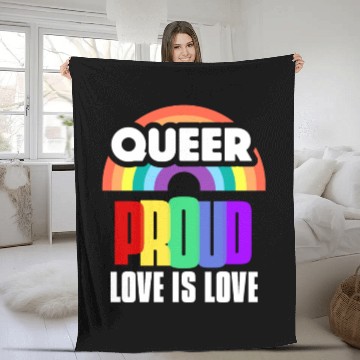 Discover Love is Love Fleece Blankets Human Rights Gay Pride Proud