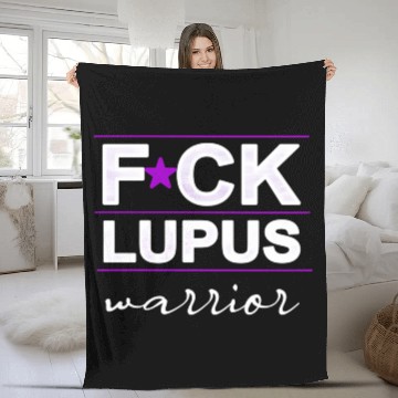 Discover Fuck Lupus Warrior Fleece Blankets