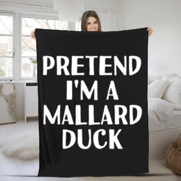 Discover Pretend I'M A Mallard Duck Halloween Diy Fleece Blankets