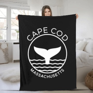 Discover Cape Cod Whale Watch Fleece Blankets