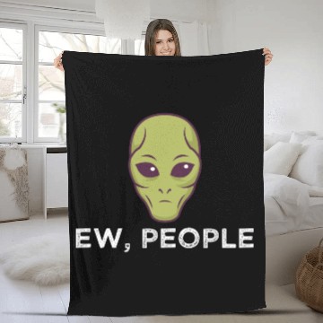 Discover Ew People Alien Funny Fleece Blankets