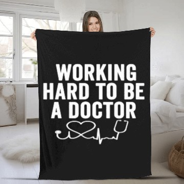 Discover Medical Doctor Med School Major Physician Grad Fleece Blankets