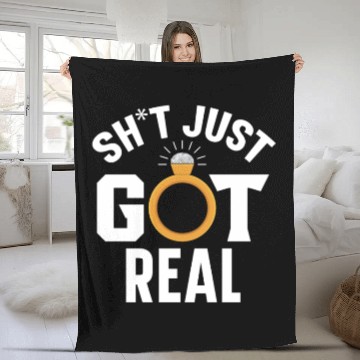 Discover Bride And Groom Wedding Day Marriage Just Married Fleece Blankets