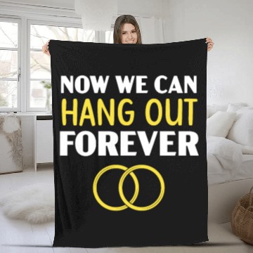 Discover Bride And Groom Wedding Day Marriage Just Married Fleece Blankets