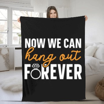 Discover Bride And Groom Wedding Day Marriage Just Married Fleece Blankets