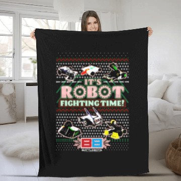 Discover Battlebots It'S Robot Fighting Time Ugly Fleece Blankets