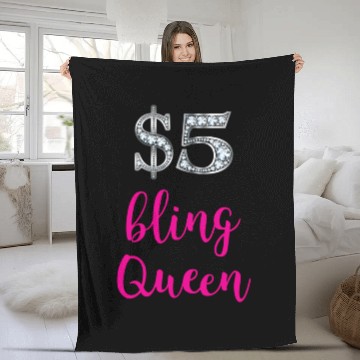 Discover 5 Bling Queen Jewelry Consultant Event Pop Up Fleece Blankets