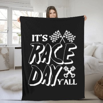 Discover It's Race Day Y'All Fleece Blankets