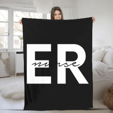 Discover Emergency Room Er Nurse Registered Nurse Fleece Blankets