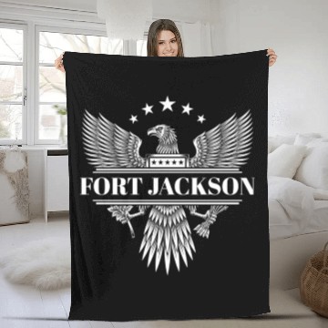 Discover Fort Jacon Columbia South Carolina Fleece Blankets