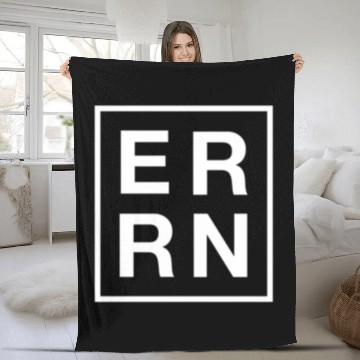 Discover Er Rn Emergency Room Registered Nurse Fleece Blankets
