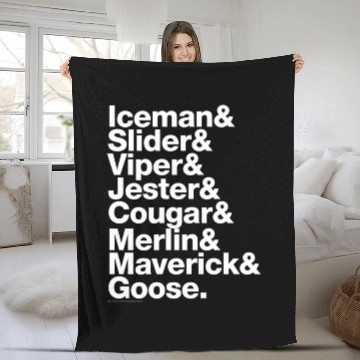 Discover Top Gun Pilot Names Fleece Blankets