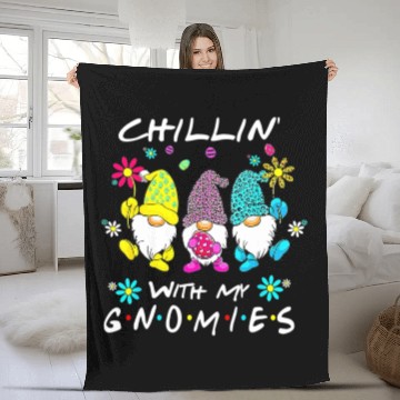 Discover Easter Day With My Gnomies Nurse Life Stethoscope Fleece Blankets