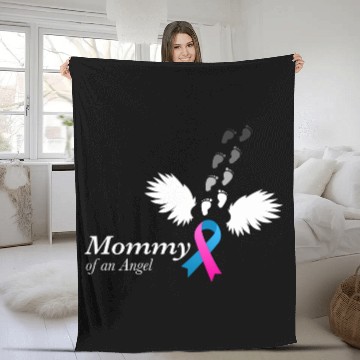Discover Angel Mommy Miscarriage Awareness Infant Mother Fleece Blankets