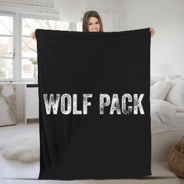 Discover Wolf Packleader Of The Packwolf Bad Werewolf Fleece Blankets