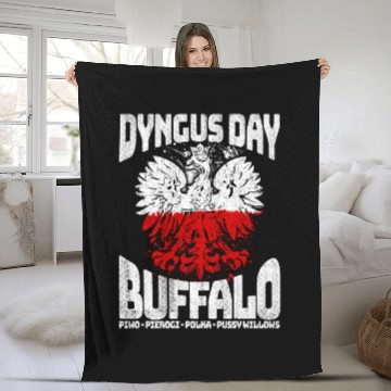 Discover Dyngus Day Buffalo Piwo Pierogi Polka Fleece Blankets
