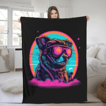 Discover Pink Glasses Fleece Blankets