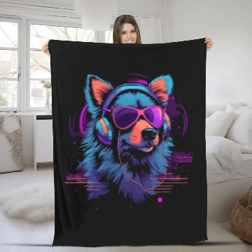 Discover Deep Music Fleece Blankets