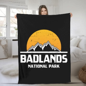 Discover Badlands National Park Fleece Blankets