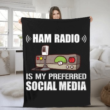 Discover My Preferred Social Media Ham Radio Fleece Blankets