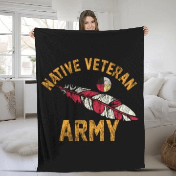Discover Native American Vietnam Veteran Fleece Blankets