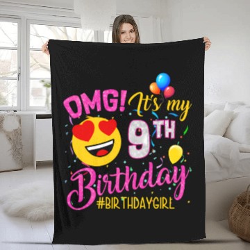 Discover Omg It'S My 9Th 9 Fleece Blankets