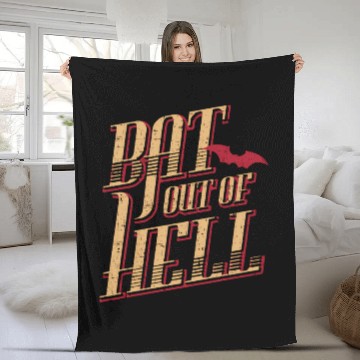 Discover Meat Loaf Bat Out Of Hell Lyric Fleece Blankets