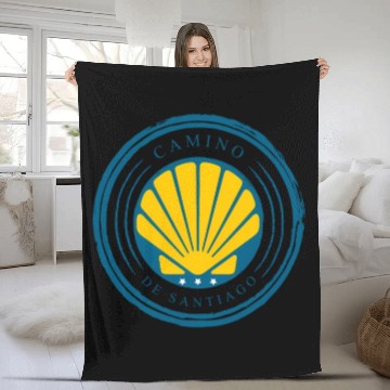 Discover Camino De Santiago - Way Of St James Fleece Blankets