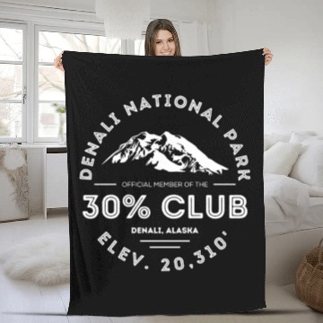 Discover Denali 30 Club Alaa National Park Fleece Blankets