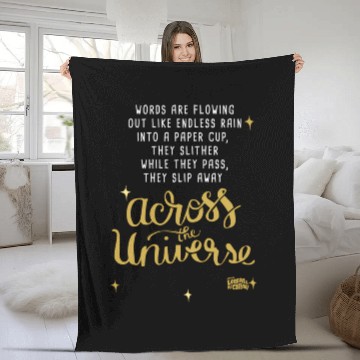 Discover Lyrics By And Mccartney Across The Universe Fleece Blankets